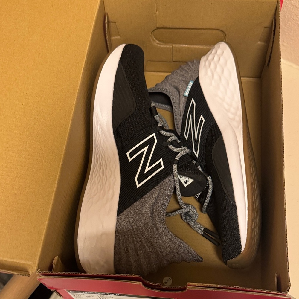 New Balance Black and Gray Athletic Sneakers